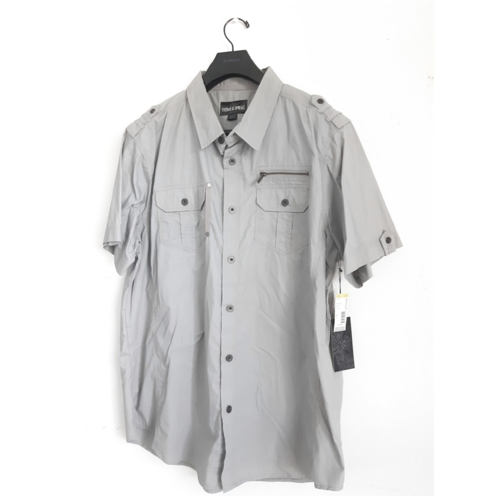 Gray  Button down Shirt